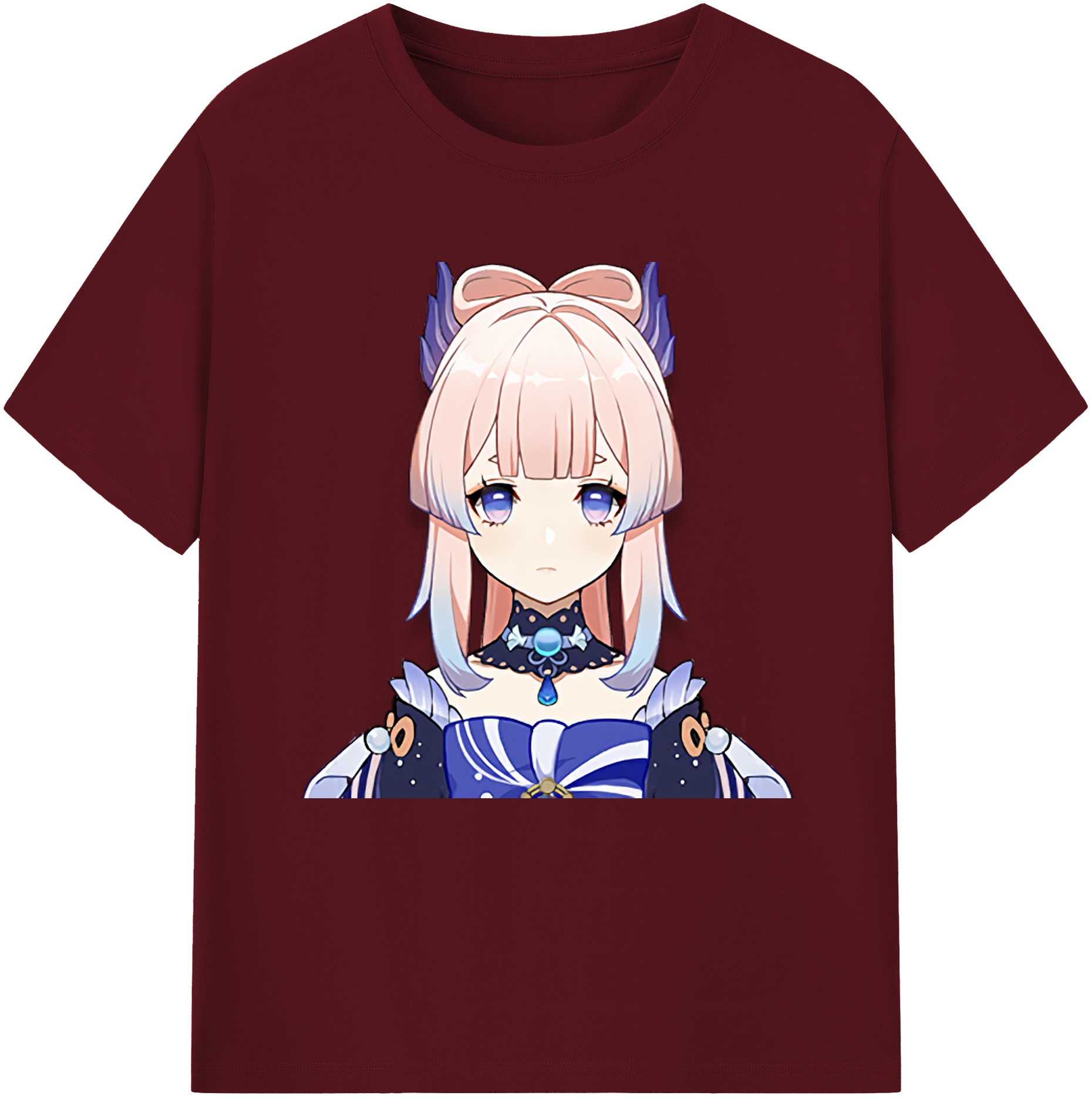 げんし神 珊瑚宮心海 サンゴノミヤ・ココミ genshin Sangonomiya Kokomi 綿100％半袖Tシャツ（フロントプリント）